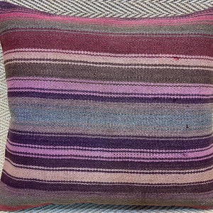 20x20 pink kilim pillow cover vintage pillow cover pink carpet sofa pillow cases wool cushions wool throw pillows bohemian decor