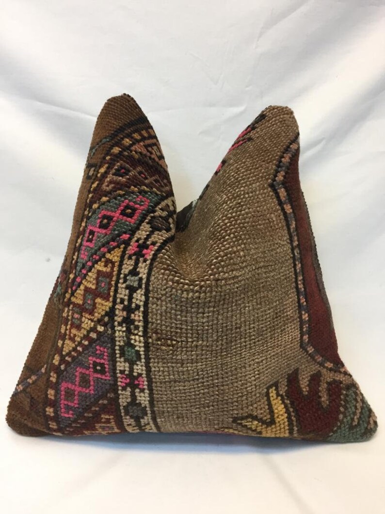 kilim pillow handmade lumbar pillow vintage pillow home living home decor design pillow wool pillow furniture pillow comfortable pillow