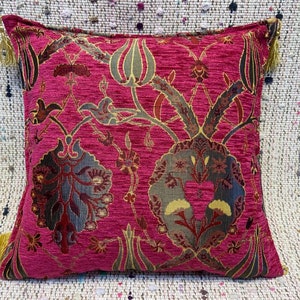 16x16 pillow cover couch pillow ottoman decor sofa pillow pink pillow soft cushion cover Turkish kilim pillow cover vintage pillow cases