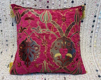 16x16 Kissenbezug Couchkissen Ottomane Dekor Sofakissen rosa Kissen weiche Kissenhülle Türkisch Kelim Kissenbezug Vintage Kissenbezüge