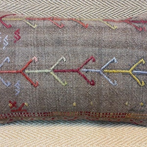 16x24 kilim pillow cover vintage pillow cover beige pillow cases sofa throw pillow couch pillows lumbar pillow wool cushion cover bohemian