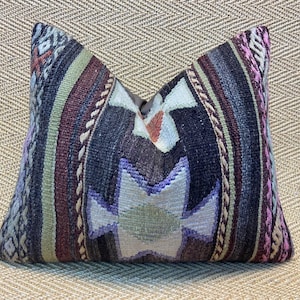 15x18 kilim pillow cover vintage pillow cover couch pillow case sofa throw pillow wool cushions bedroom pillow decorative pillow covers