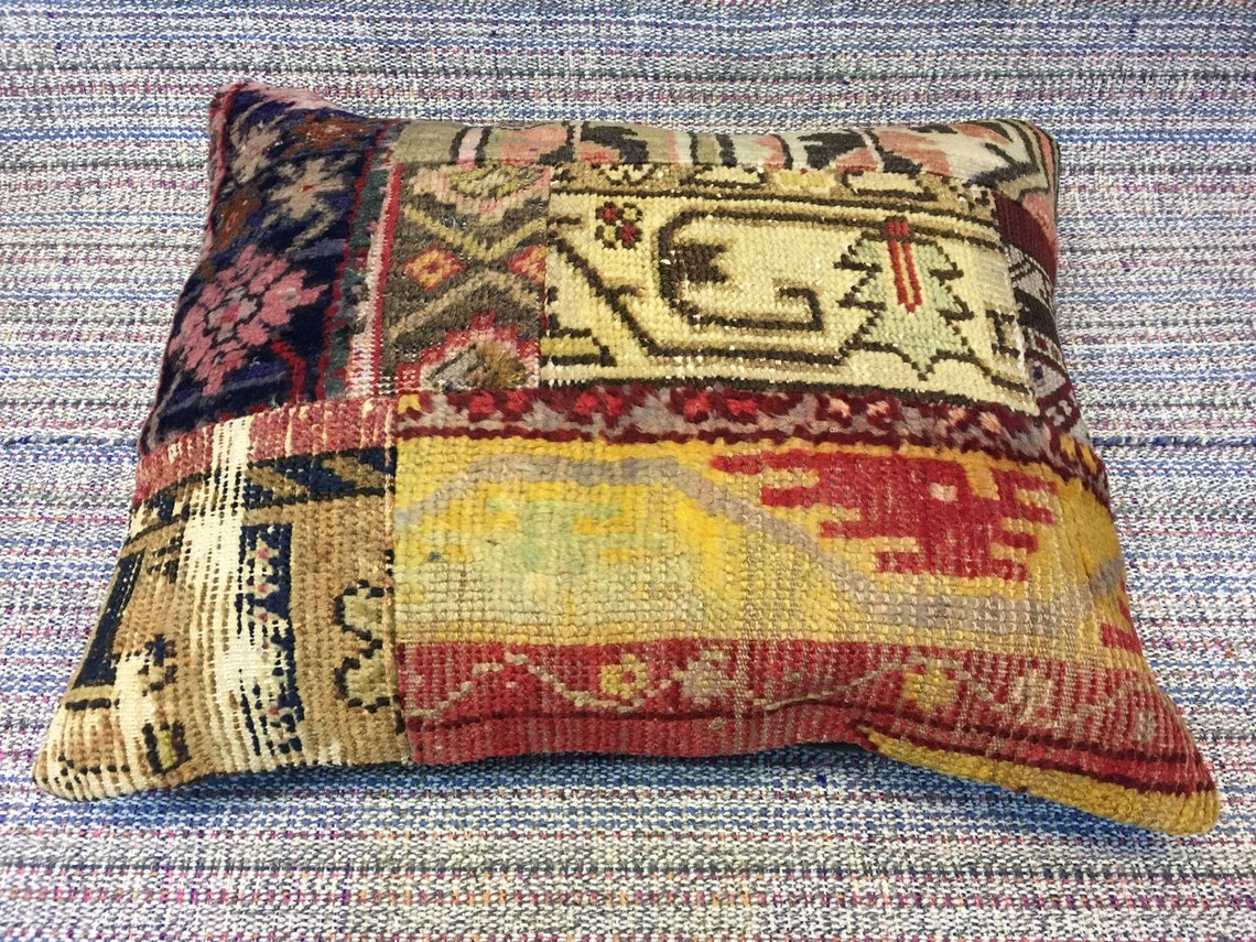 20x24 patchwork rug pillow cover vintage pillow kilim pillow Etsy