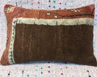 16x24 kilim pillow pillow covers pink pillow floral pillows pillow case wool cushion pillow cover boho vintage pillow kilim lumbar pillow