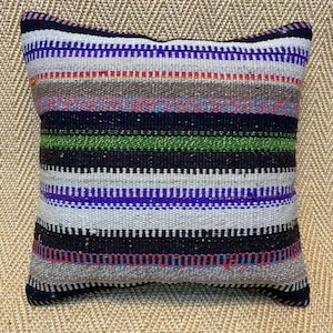 16x16 lilac kilim pillow case  wool cushion bedroom decor boho decor couch  green pillows sofa throw pillow ethnic decor rug pillow anitque
