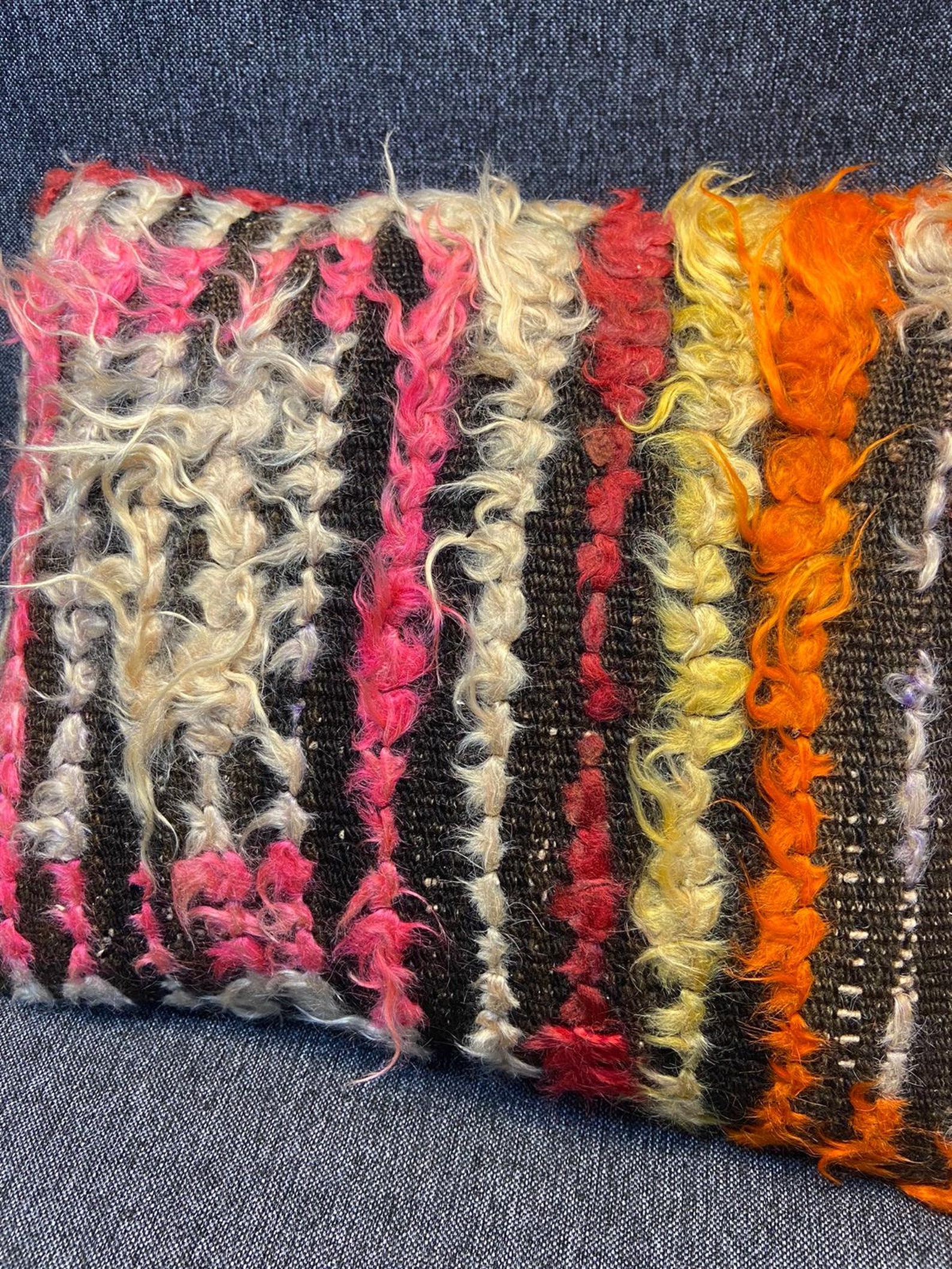 20x16 Anrora Wool Pillow Cover Natural Wool Pillow Cover Vintage Pillow