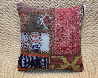 16x40 Kelim Kissenbezug Vintage Kelim Kissenbezug Patchworkkissen Lendenkissen Schlafzimmer Dekokissen Couch Dekokissen Wollkissen Dekokissen