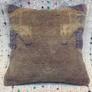 18x18 pillow cover cover sofa pillow cover cushion cover boho kilim pillow 18x18 vintage pillow cover rug pillow cover wool lumbar pillow