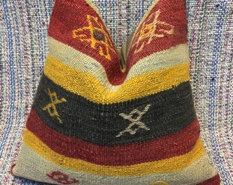 poduszka vintage sofa poduszka puchowa organiczna wełniana poduszka 16x16 cali wełniana poduszka wełniane poszewki na poduszki poszewki na poduszki poduszka meblowa ręcznie robiona poduszka