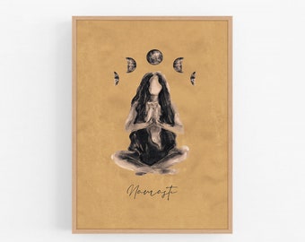 Nude on the moon Adult only Art Print Vintage Vintage Advertising Poster 13 x 19 Dorm Decor Minimalist Art Posters