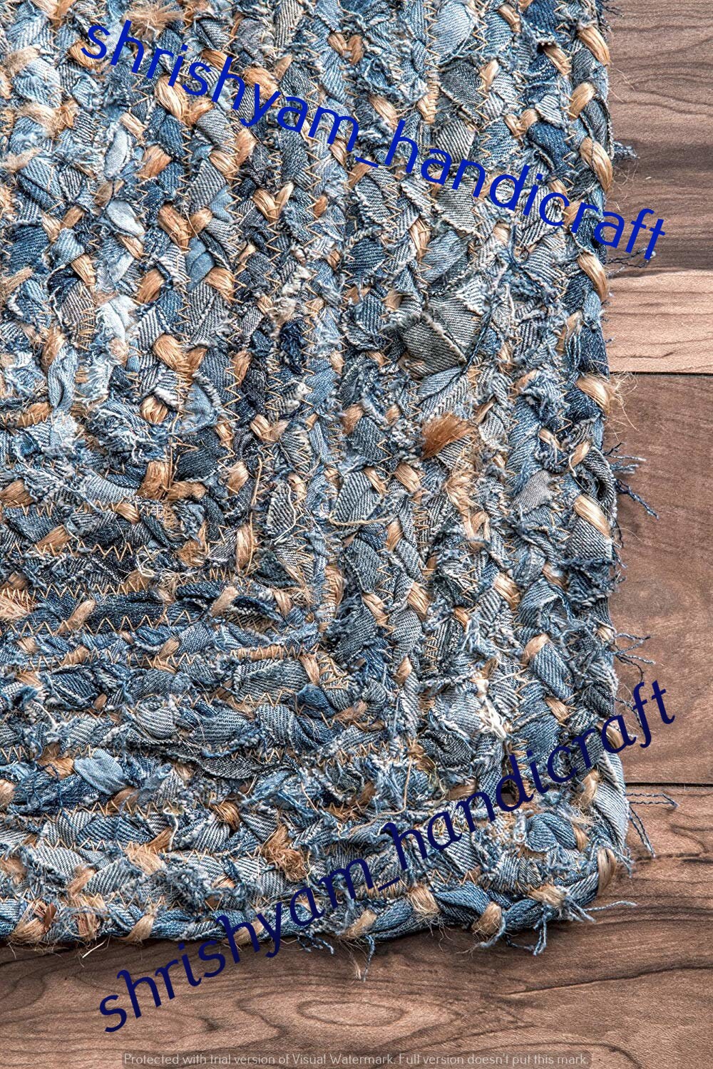 4x6 Feet Braided RAG RUG Rectangle Rug Meditation Mat - Etsy