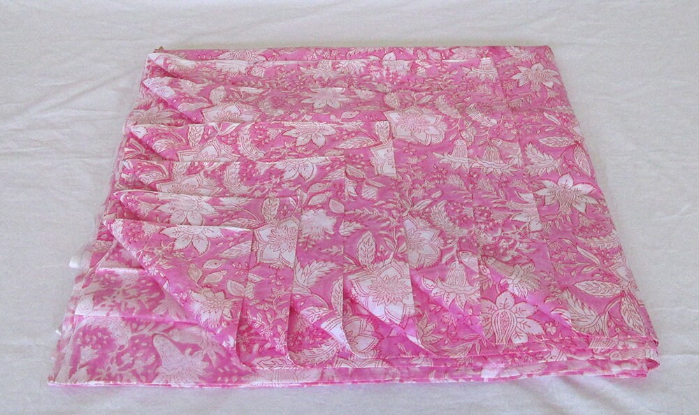 Brown - Sanganeri Hand Block Print Cotton Scarf 12