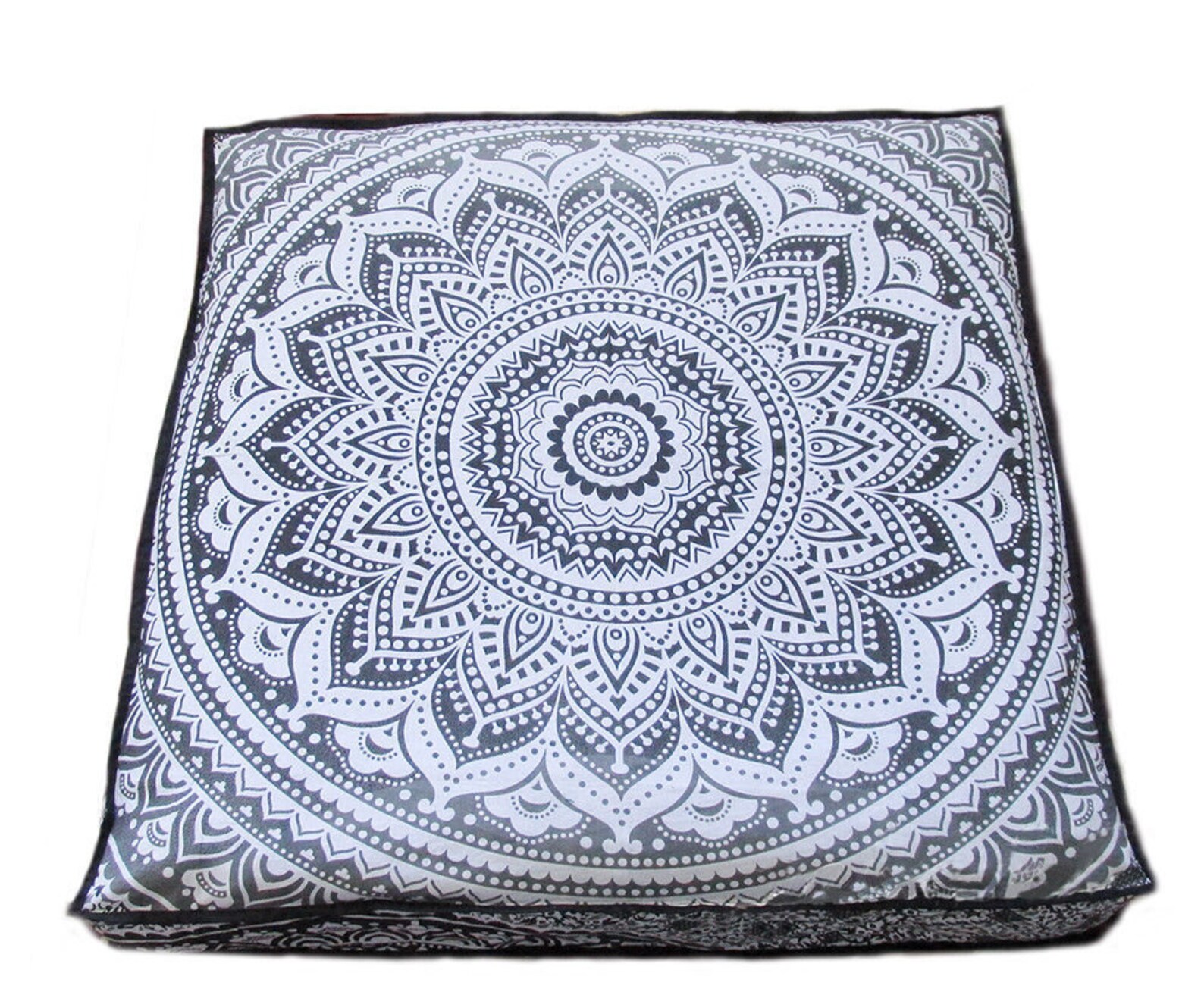 Bohemian Large Size Indian Meditation Floor Pillow Cover Etsy