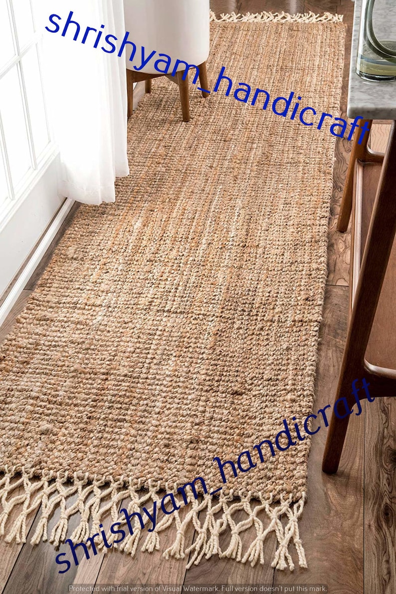 braided RAG RUG rectangle rug meditation mat mandala rug image 1
