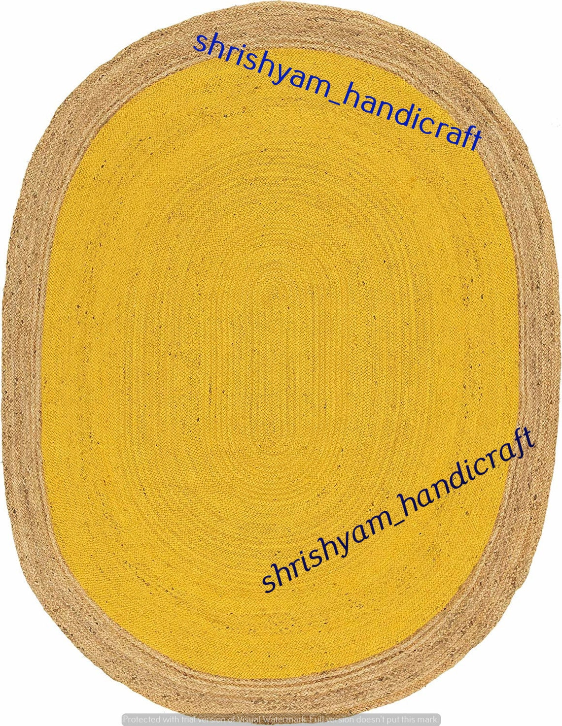 Indian Braided Jute Oval Shape Rug Bohemian Hand Braid Jute Etsy