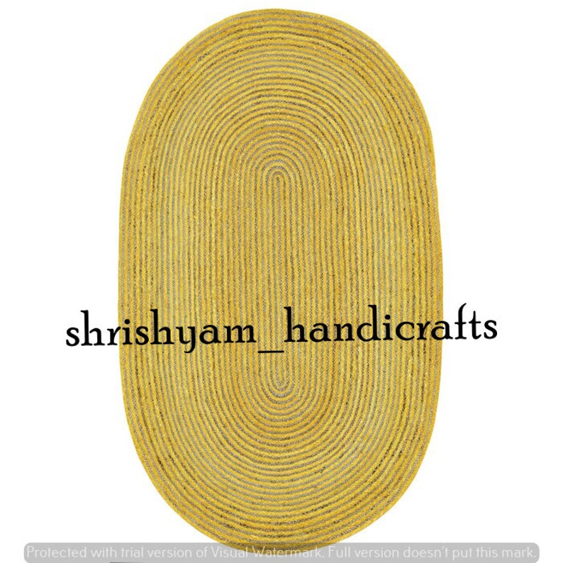 RUG Braided Oval Rug Meditation Mat Mandala Rug Bohemian Etsy