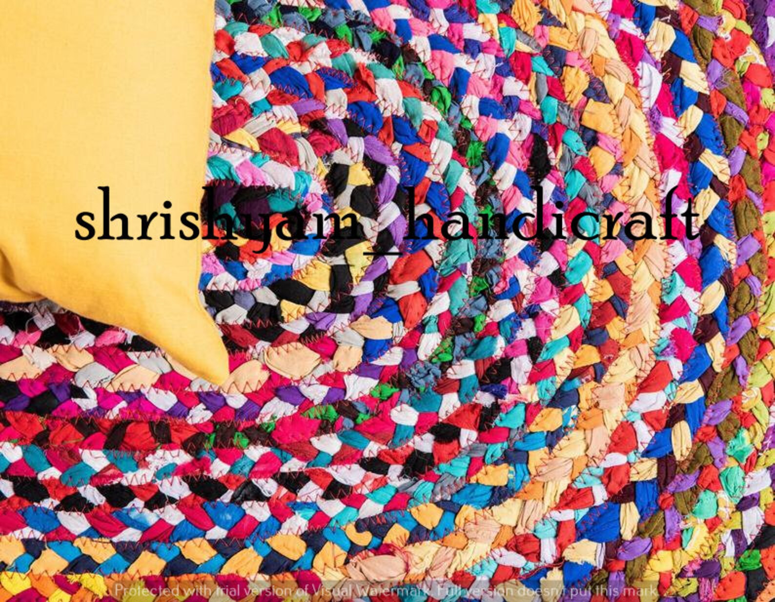 Braided RAG RUG Braided Carpet Rug Meditation Mat Pure Etsy