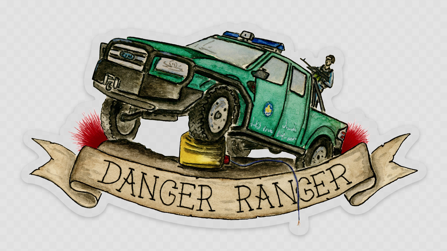 Danger Ranger Svg Sticker Danger Ranger Clear Sticker, USMC, Military, Marines, Ford Ranger ...