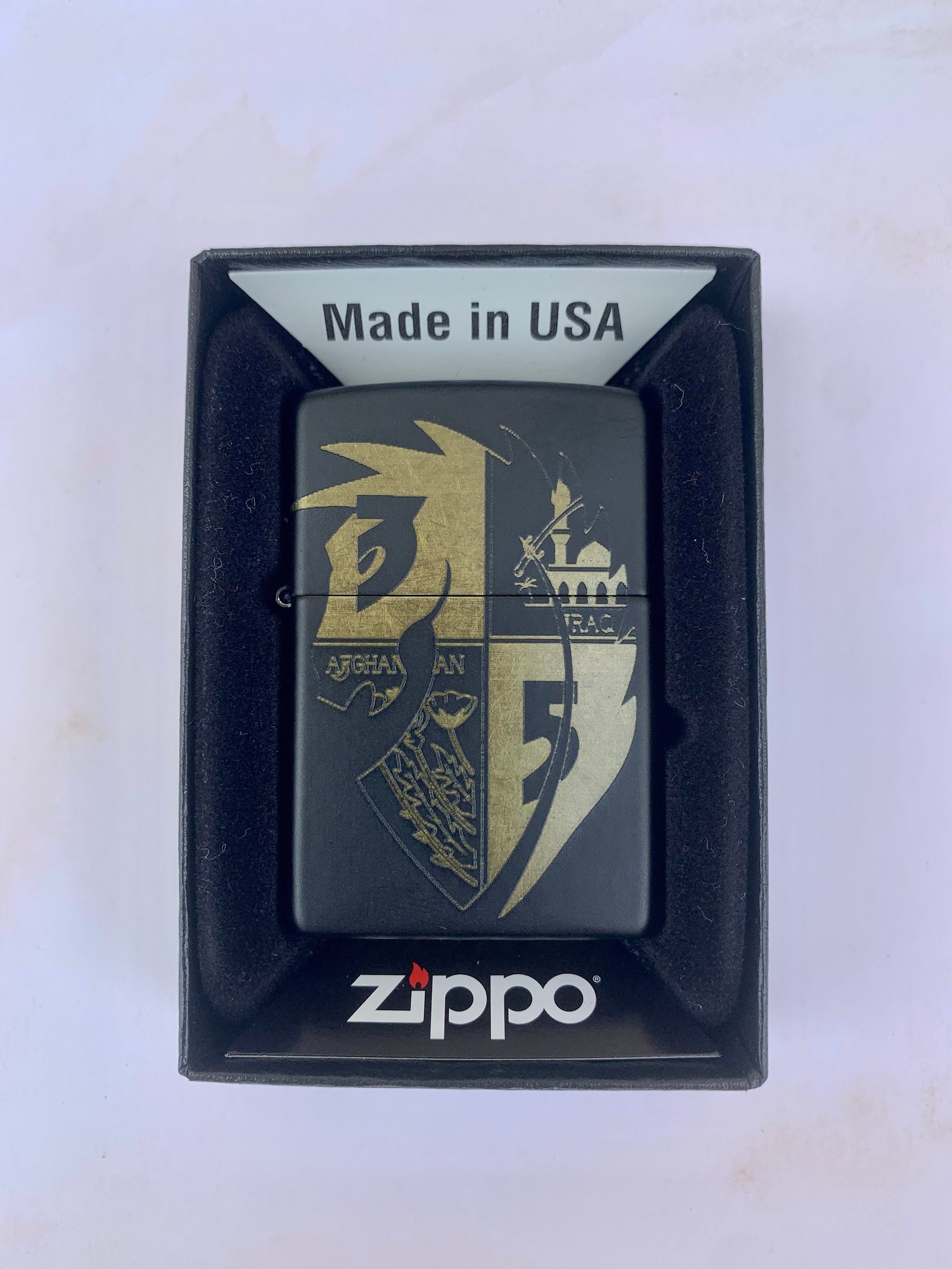 3/5 Dark Horse Middle East Zippo Lighter, USMC, Marines, USN, Navy, Sailors, Camp Pendleton, Dark Horse, Get Some, Military Lighters