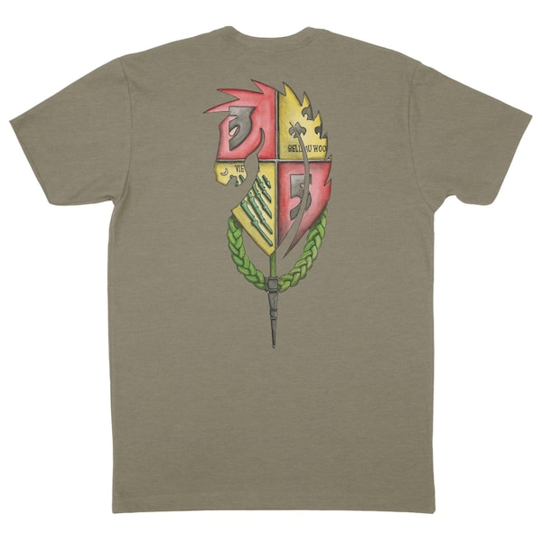 3/5 Dark Horse Color T-shirt, Military, Marines, Sailors, Navy, Service Members, Military Art, Dark Horse, Get Some, 3/5