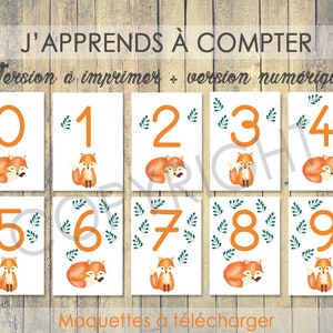 Educatieve bladen nummers van 0 tot 9