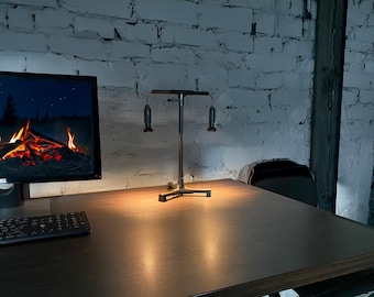 Black Tandem is a minimalist modern original black table lamp with 2 pendants. Warm light to create a soft atmosphere, intimate light.