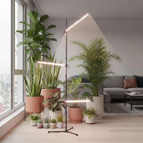 Metaflex IO-3 Floor Led Grow Light for Plant, Led Light Stand