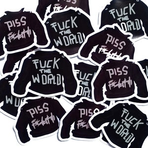 Harry and Kim Jackets DISCO ELYSIUM STICKERS | F the world | Piss [redacted]