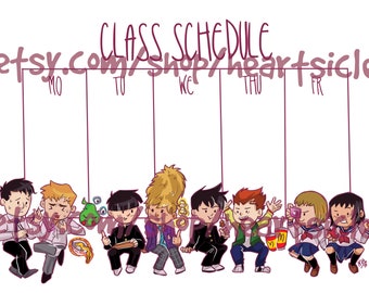 Hoja de horario de clases MP100