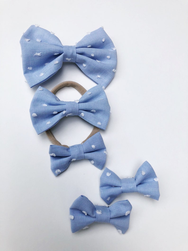 Light Blue Swiss Dot