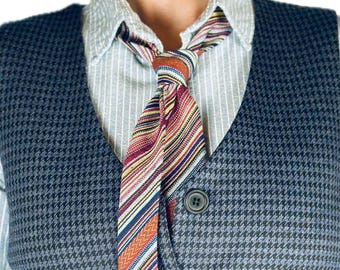 Upcycled Mens Necktie Corset - Etsy display picture 1