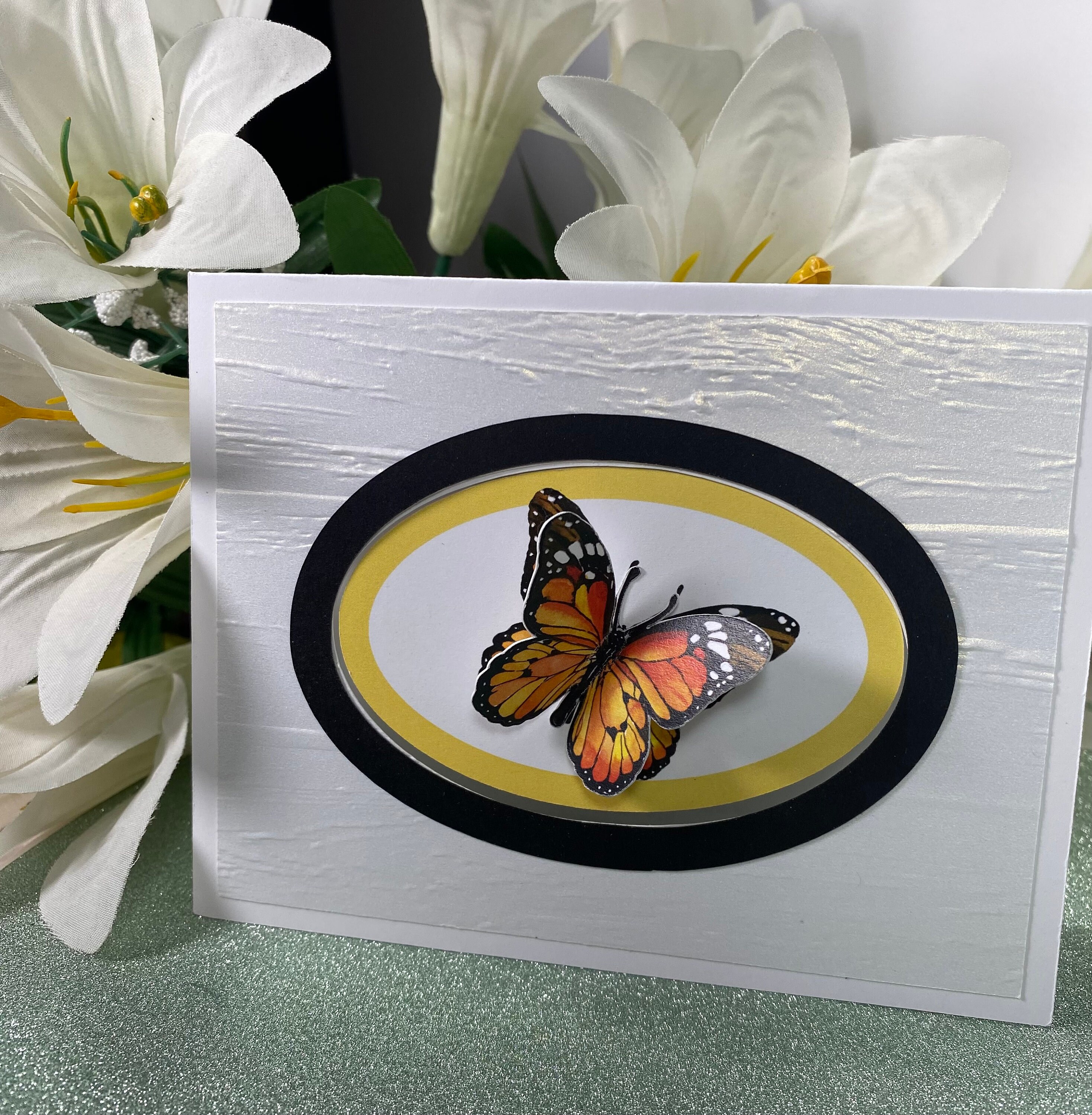 Monarch Butterfly Note Cards, Set of 4 - Etsy