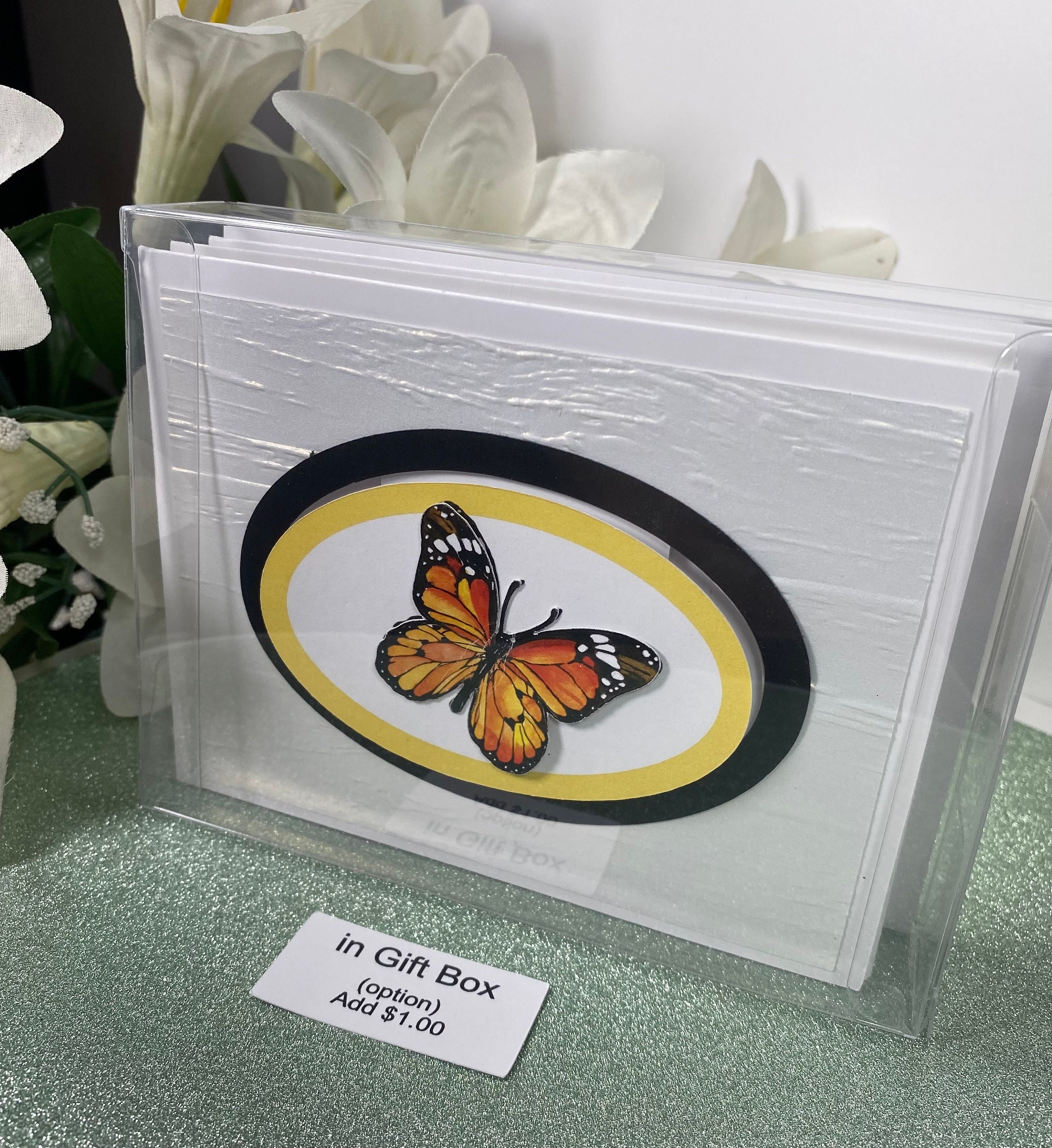 Monarch Butterfly Note Cards, Set of 4 - Etsy