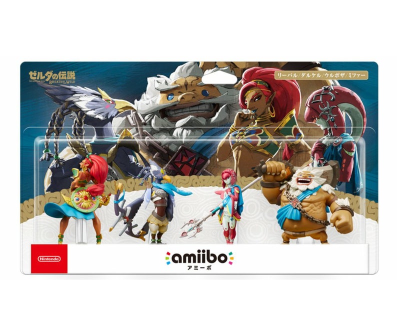 Urbosa Revali Mipha Daruk Amiibo Card Breath Of The Etsy