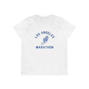 Los Angeles Marathon Ladies Competitor Tee - Perfect for Runners, Sports Events, Gifts, Workout Tops, Activewear