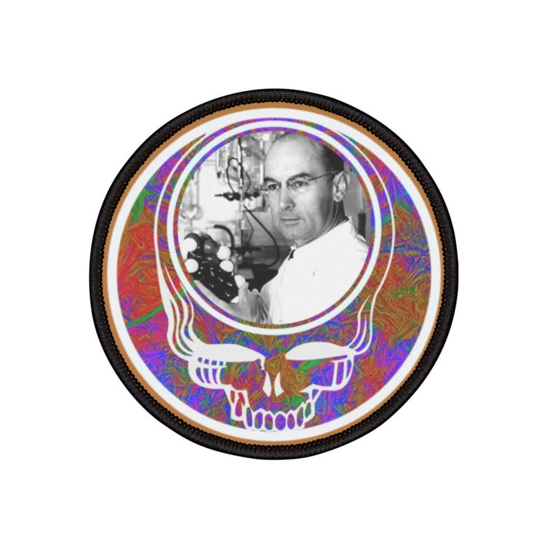 Albert Hoffman Aufnäher | Bügelbild Bild 1