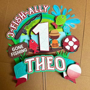 O-Fish-ally One Birthday Decorartions | First Birthday Fishing Camping  Cake Decor | The Big One | Gone Fishing Birthday Party
