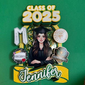 Decorazioni per torte e centrotavola per feste di laurea / Topper per torte di laurea per feste / Classe del 2026 / Regalo di laurea per eventi
