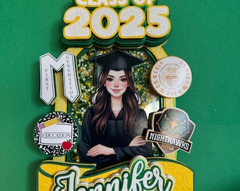 Afstudeerfeestdecoraties voor taarten en tafeldecoraties | Afstudeertaarttopper voor feest | Klasse van 2026 | Afstudeercadeau voor evenementen
