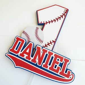 Rookie of the Year Birthday Party Decarionts for Cake| Baseball Party Decorations | Baseballe Smash Cake Topper