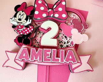 Decorazioni per la festa di compleanno di Minnie Mouse / Decorazione per la torta di compleanno di Topolino / Festa di Paperina / La casa di Topolino / Oh Twoddles