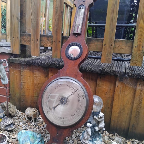 NO OVERSEAS, antique barometer canterbury
