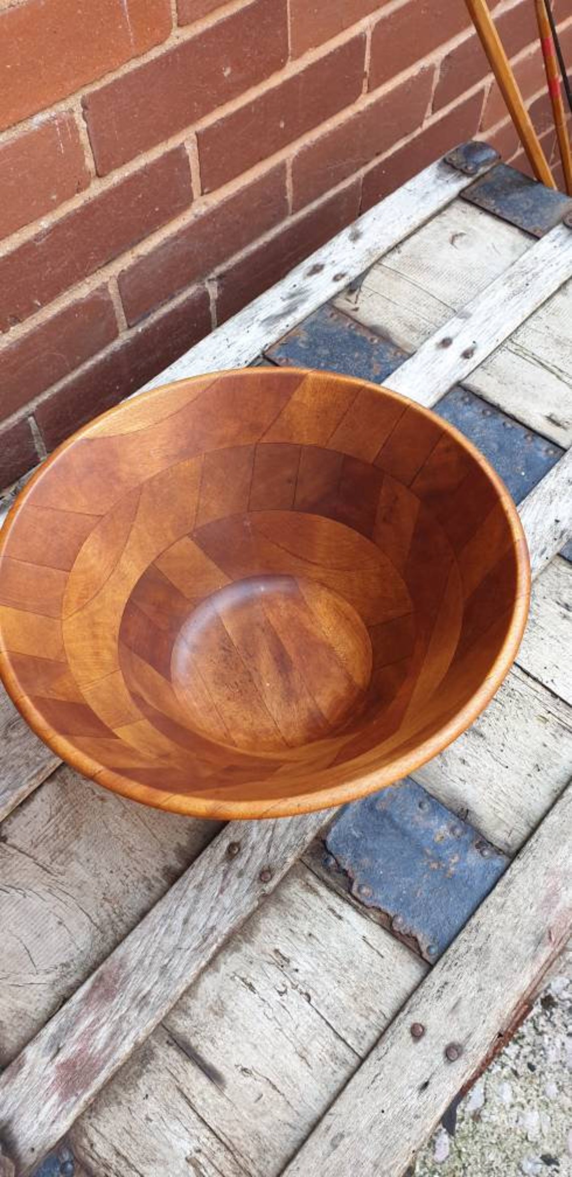 WOODEN FRUIT BOWL Etsy