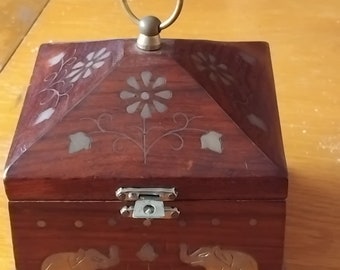 INLAID ELEPHANT BOX