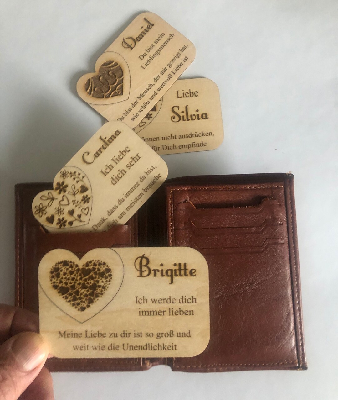 Liebes Visitenkarte LiebeHerz Personalisiertes Etsy.de