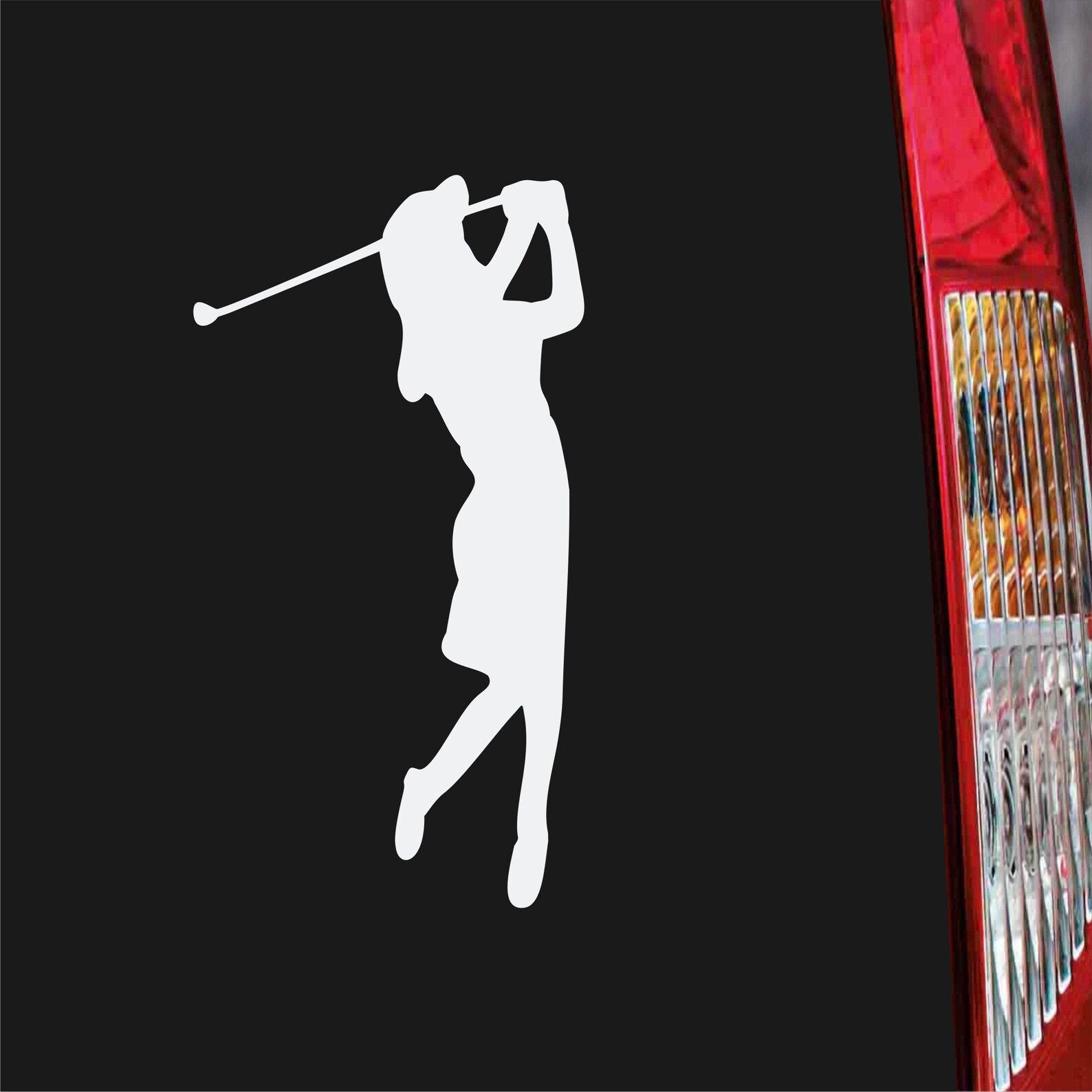 Golfer Sticker Golfer Golf Sport Car Sticker Etsy