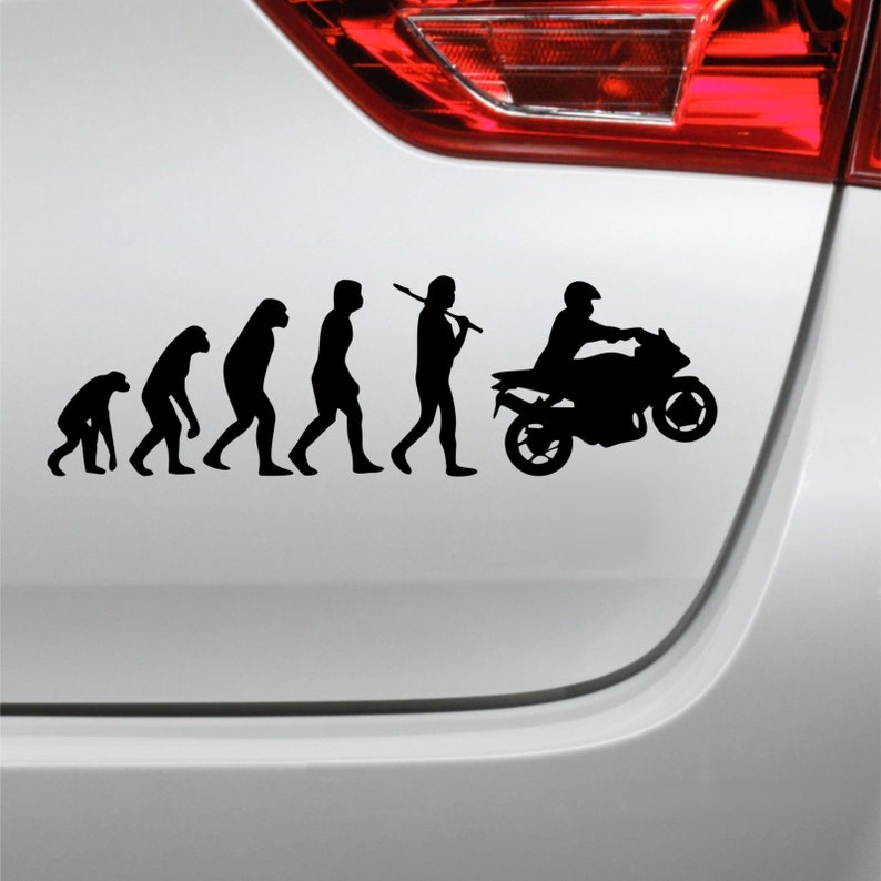 Evolution Motorcycle Decal Bike Car Sticker - Etsy
