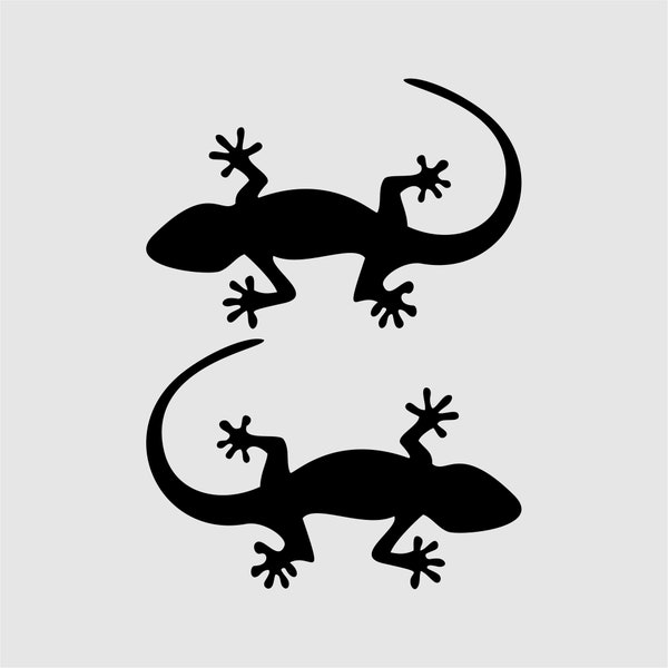 Auto Aufkleber Gecko Salamander Laptop Fliesen sticker 2 Stück