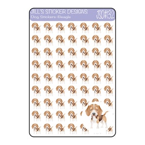 JSD#132 || Beagle planner stickers, Pet stickers, Dog stickers, ECLP dog stickers