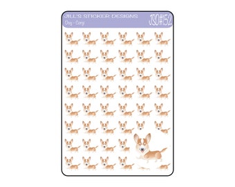 JSD 152 // Pegatinas de planificador Corgi para ECLP y todas las demás